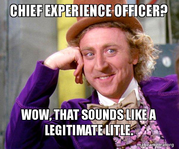 Chief Experience Officer meme