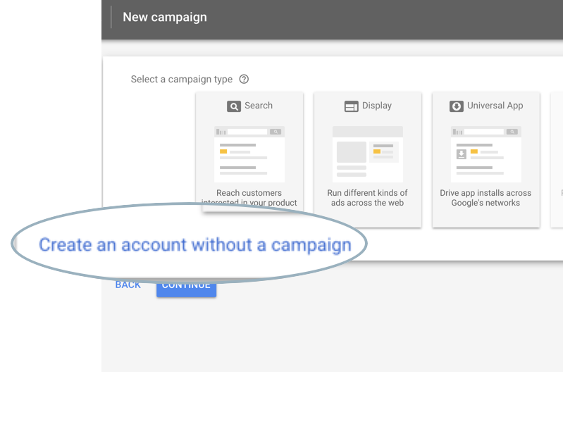 Google Ads new account sign up - Step 3